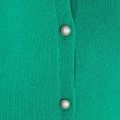 Fijnbrei vestje met ronde hals en sierlijke knoopjes van het merk Freequent in de kleur pepper green.