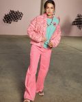 Quilted jacket van het merk Pom Amsterdam met opstaande kraag in de kleur dreams french pink.
