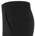 Chino broek van het merk Mac met elastieken tailleband en taps toelopende pijpen in de kleur zwart.