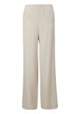 Flared broek van het merk Comma met elastieken tailleband in de kleur beige.