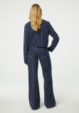 CLT-JNS-19-AW24 Thea Wide Leg Tweed Jeans - Dark Indigo