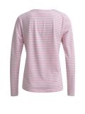 T-shirt met lange mouwen, ronde hals en gestreept patroon in de kleur roze.