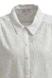 Witte blouse van broderie met korte mouw van het merk Milano.