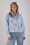 NKS02048 Tessa Blouse Paillet - Sky