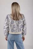 NKS13008 Maureen Jacket Flower - Silver / Royal Blue