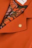 Middellange, oversized jas met een brede kraag van het merk Fabienne Chapot in de kleur oranje.