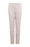 Slimfit immitatieleren broek met deelnaden van het merk Moscow in de kleur beige.