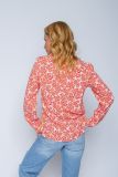 Oranje blouse met print