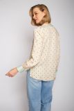 blousetop, top, blouse, bloemen, flowers, zand