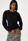 CLT-PUL-35-AW24 Molly Scrunch Pullover - Black