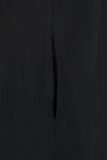 Mouwloze jurk met splitneck gemaakt van travel kwaliteit van het merk Studio Anneloes in de kleur zwart.
