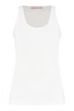Getailleerde mouwloze top gemaakt van travel kwalietit van het merk Studio Anneloes in de kleur wit.