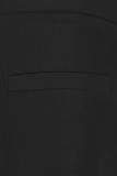 Bonded travelbroek van het merk Studio Anneloes met elastieken tailleband, rechte wijde pijp, steekzakken voor en paspelzakken aan de achterkant in de kleur zwart.