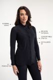 94802 Poppy Blouse - Zwart