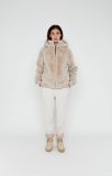 08-08 Evelyn Fake Fur Jas - Chalk Solid