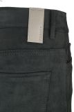 Skinny fit suedine broek van het merk Rosner met gecombineerde rits/knoopsluiting en tailleband met riemlussen in de kleur zwart.
