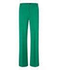 Flared pantalon van het merk Cambio met riemlussen en een pintuck in de kleur basil green.