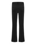 Broek met pintuck, elastieken tailleband met riemlussen en een slanke pasvorm van het merk Cambio in de kleur zwart.
