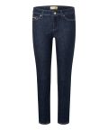 Cropped jeans met slanke pasvorm van het merk Cambio in de kleur modern rinsed.