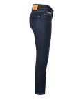 Cropped jeans met slanke pasvorm van het merk Cambio in de kleur modern rinsed.