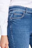 5-Pocket spijkerbroek van het merk Cambio met flared pijpen in de kleur blue denim medium contrast.