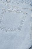 5-Pocket straight jeans met tailleband met riemlussen en gecombineerde knoop/ritssluiting van het merk Fabienne Chapot in de kleur vintage light blue.
