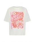 T-Shirt met frontprint van het merk Fabienne Chapot met ronde hals en korte mouwen in de kleur cream white/pink.
