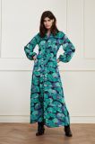 Frida Long Dress CLT 92 DRS AW21 Zwart Teal Fabienne Chapot