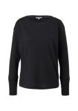 Long sleeve trui met ronde hals en lange mouwen met geribde boorden in de kleur grey/black. 