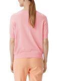 pullover met korte mouw, licht roze. comma