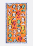 Oranje sjaal met Snoopy print van het merk Codello.