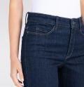 Denim broek van Mac met rechte wijde pijpen.