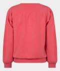 Sweater met ronde hals en lange geplooide mouwen van het merk Esqualo in de kleur roze.