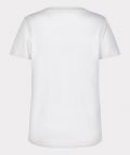 T-Shirt van het merk Esqualo opdruk, korte mouwen en ronde hals in de kleur off white/oranje.