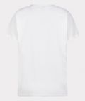 T-Shirt met opdruk, ronde hals en korte mouwen van het merk Esqualo in de kleur off white/goud.