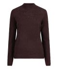 Jacquard trui met turtle neck van het merk Esqualo in de kleur bruin.