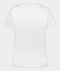 Basic t-shirt met print op de voorkant van het merk ESqualo in de kleur wit/blauw.