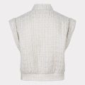 Tweed gilet in de kleur off white van Esqualo.