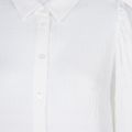 Witte seersucker blouse met lange mouwen van het merk Esqualo.