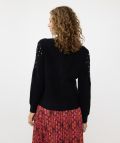 F24.02501 Sweater V Stones - Black