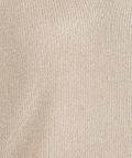 Gebreid hemdje met lurex met V-hals aan zowel de voorkant als aan de achterkant van het merk Esqualo in de kleur beige.