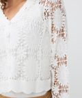 SP24.18204 Crochet Kort Vest - Off White
