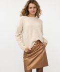 F24.18504 Sweater Melange - Biscuit