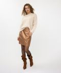 F24.18504 Sweater Melange - Biscuit