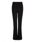 Flared broek van het merk Esqualo met tailleband met riemlussen in de kleur zwart.