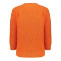 Gebreid open vest van het merk Geisha in de kleur oranje.
