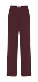 Broek met wijde pijp en elastieken tailleband van het merk Sisters Point in de kleur bordeaux/zilver.