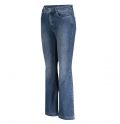 Bootcut jeans met slimfit in de kleur authentic summer blue wash.