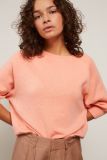 Gebreide trui met halflange raglanmouwen en ronde hals van het merk Yaya in de kleur blooming dahlia pink melange.