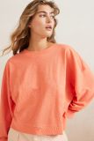 01-109065-405 Sweatshirt met Ronde Hals - Peach Echo Orange